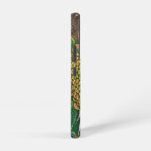 Gepersonaliseerd Monogram Blue Peacock Samsung Galaxy Hoesje (Rechterkant)