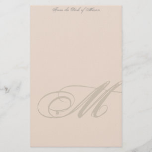 Gepersonaliseerd monogram briefpapier