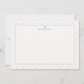 Gepersonaliseerd Monogram Briefpapier Bedankkaart (Voorkant)