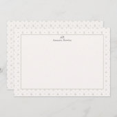 Gepersonaliseerd Monogram Briefpapier Bedankkaart (Voorkant / Achterkant)