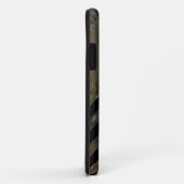 gepersonaliseerd monogram chevron op textuur Case-Mate iPhone case (Achterkant/rechts)