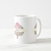 Gepersonaliseerd Monogram Cups; Ideaal voor grote  Koffiemok (Voorkant rechts)