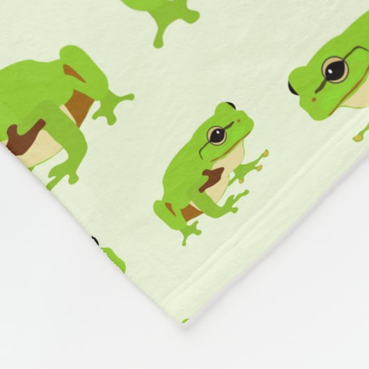 Gepersonaliseerd monogram Cute Green Tree Pattern Fleece Deken (Hoek)