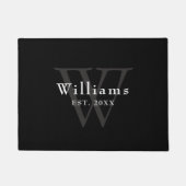Gepersonaliseerd monogram deurmat (Voorkant)