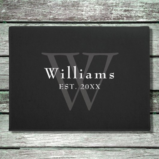 Gepersonaliseerd monogram deurmat
