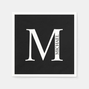 Gepersonaliseerd monogram en benodigdheden servet