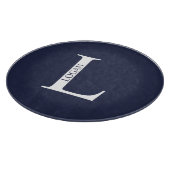 Gepersonaliseerd monogram en directielijn snijplank (Hoek)