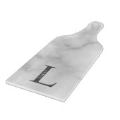 Gepersonaliseerd monogram en directielijn snijplank (Hoek)