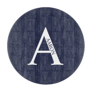 Gepersonaliseerd monogram en directielijn snijplank