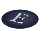Gepersonaliseerd monogram en directielijn snijplank (Hoek)