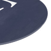 Gepersonaliseerd monogram en directielijn snijplank (Hoek)