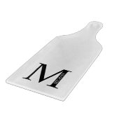 Gepersonaliseerd monogram en directielijn snijplank (Hoek)