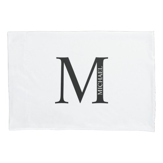Gepersonaliseerd monogram en Hoesje van de Naam Pi Kussensloop (Voorkant)