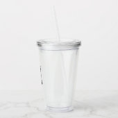 Gepersonaliseerd monogram en naam acryl drinkbeker (Links)