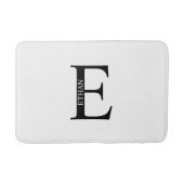 Gepersonaliseerd monogram en naam badkamer badmat (Voorkant)