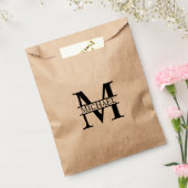 Gepersonaliseerd monogram en naam bedankzakje (Gezegeld)