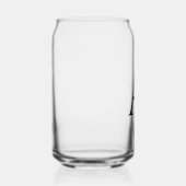 Gepersonaliseerd monogram en naam blikvorm glas (Rechts)
