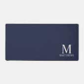 Gepersonaliseerd monogram en naam bureaumat (Voorkant)