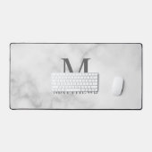 Gepersonaliseerd monogram en naam bureaumat (Keyboard & Muis)