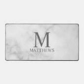 Gepersonaliseerd monogram en naam bureaumat (Voorkant)