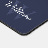 Gepersonaliseerd monogram en naam bureaumat (Hoek)