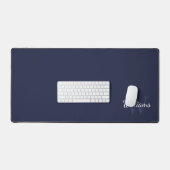 Gepersonaliseerd monogram en naam bureaumat (Keyboard & Muis)