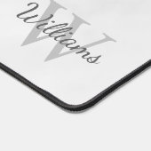 Gepersonaliseerd monogram en naam bureaumat (Hoek)