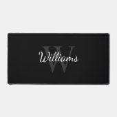 Gepersonaliseerd monogram en naam bureaumat (Voorkant)
