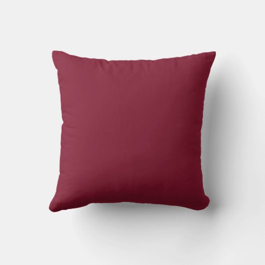 Gepersonaliseerd monogram en naam Burgundy Red Kussen (Achterkant)