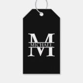 Gepersonaliseerd monogram en naam cadeaulabel (Voorkant)