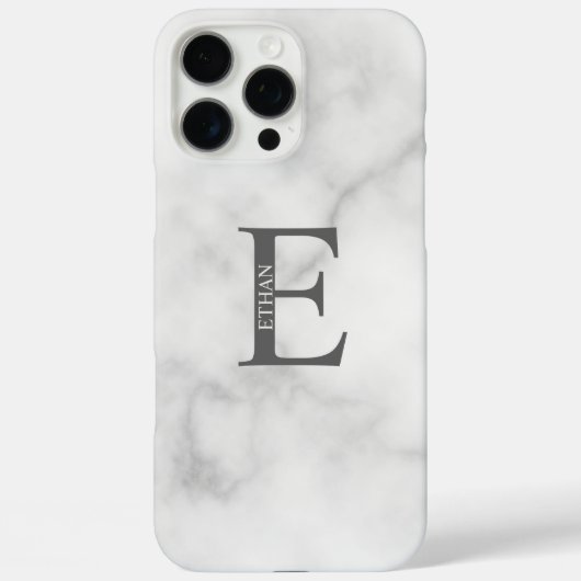 Gepersonaliseerd monogram en naam Case-Mate iPhone case (Achterkant)