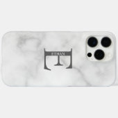 Gepersonaliseerd monogram en naam Case-Mate iPhone case (Achterkant (horizontaal))