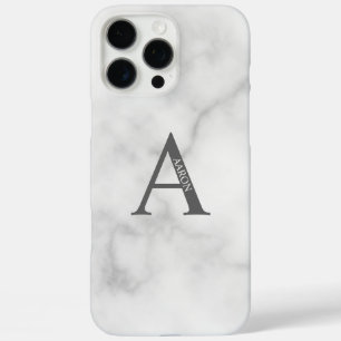 Gepersonaliseerd monogram en naam iPhone 16 pro max hoesje