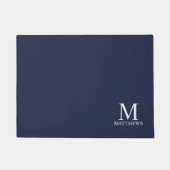 Gepersonaliseerd monogram en naam deurmat (Voorkant)