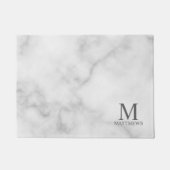Gepersonaliseerd monogram en naam deurmat (Voorkant)
