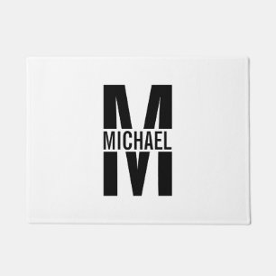 Gepersonaliseerd monogram en naam Doormat Deurmat