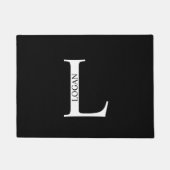 Gepersonaliseerd monogram en naam Doormat Deurmat (Voorkant)