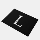 Gepersonaliseerd monogram en naam Doormat Deurmat (Schuin)
