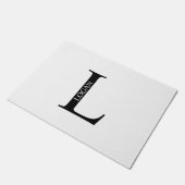 Gepersonaliseerd monogram en naam Doormat Deurmat (Schuin)