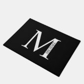 Gepersonaliseerd monogram en naam Doormat Deurmat (Schuin)