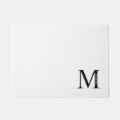 Gepersonaliseerd monogram en naam Doormat Deurmat (Voorkant)