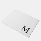 Gepersonaliseerd monogram en naam Doormat Deurmat (Schuin)
