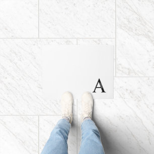 Gepersonaliseerd monogram en naam Doormat Deurmat