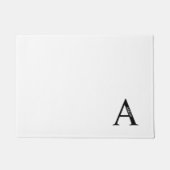 Gepersonaliseerd monogram en naam Doormat Deurmat (Voorkant)