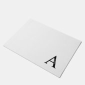 Gepersonaliseerd monogram en naam Doormat Deurmat (Schuin)