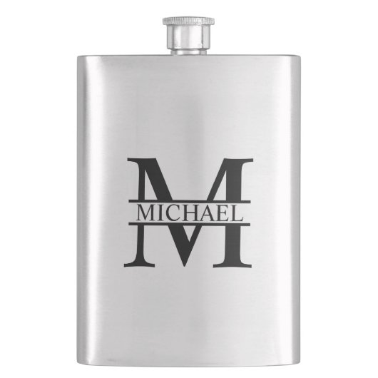 Gepersonaliseerd monogram en naam flacon (Voorkant)