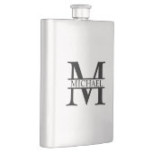 Gepersonaliseerd monogram en naam flacon (Rechts)