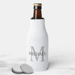 Gepersonaliseerd monogram en naam flesjeskoeler