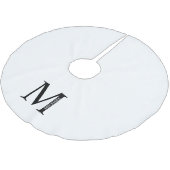 Gepersonaliseerd Monogram en naam geborsteld Polye Kerstboom Rok (Gekanteld)
