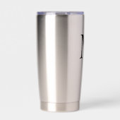 Gepersonaliseerd monogram en naam geïsoleerde drinkbeker (Voorkant)
